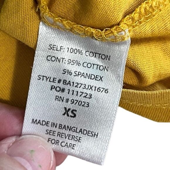 🌴 Rebellious One Aesthetic Desert Graphic YellowCropped Ringer Tee XS - Picture 6 of 10